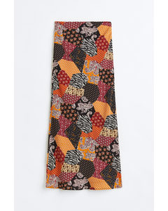 Patterned Skirt Brown/block-patterned