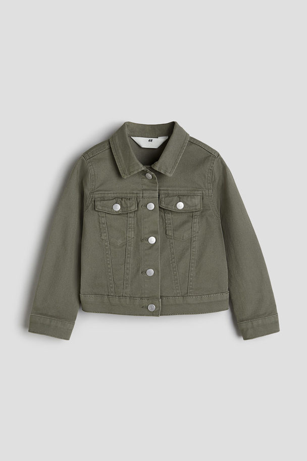 H&M Twill Jacket Khaki Green