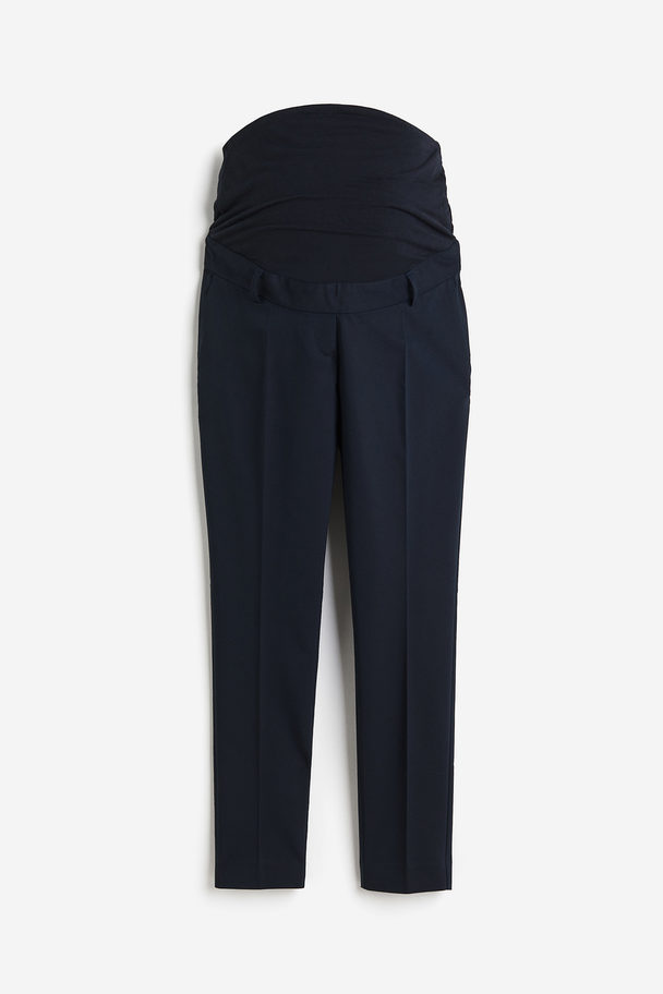 H&M Mama Tailored Trousers Navy Blue