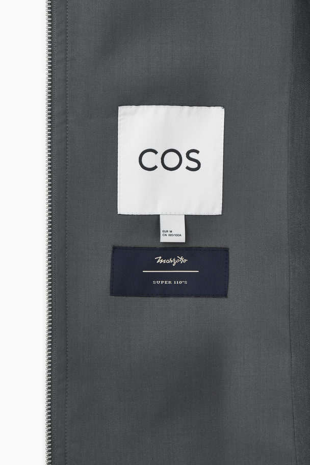 COS Lightweight Wool Jacket Grey