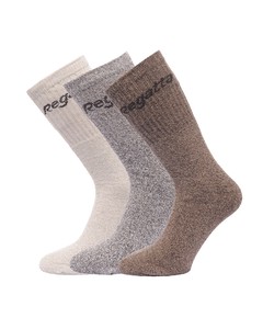 Regatta Great Outdoors Mens Cotton Rich Casual Socks (pack Of 3)
