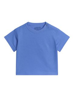 T-shirt Met Korte Mouwen Blauw