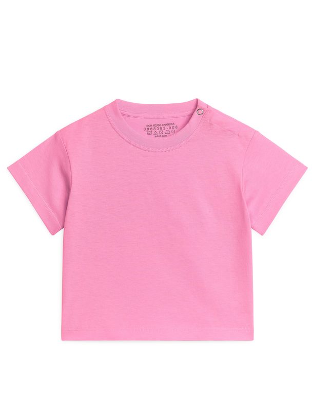 ARKET Kurzärmeliges T-Shirt Rosa