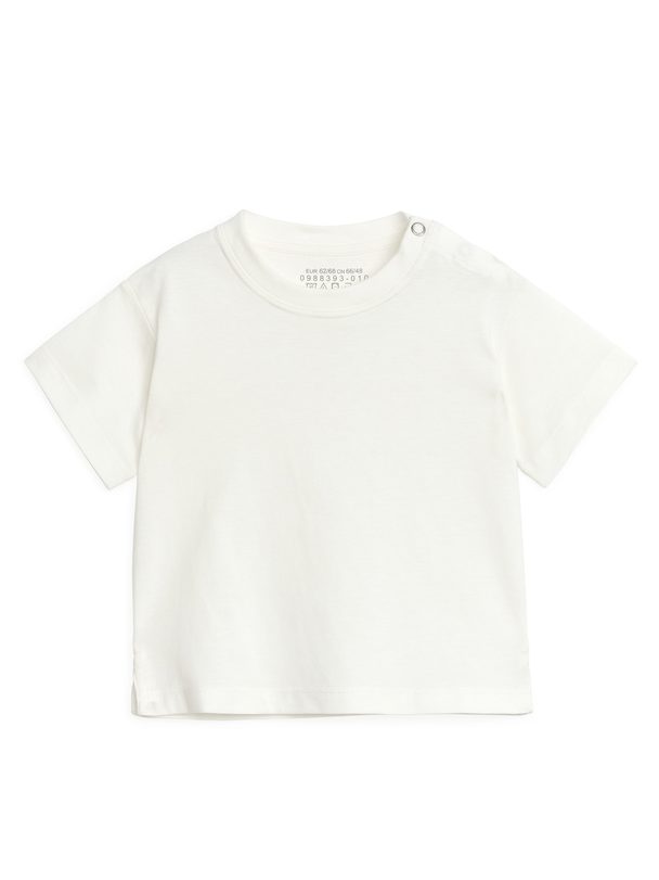 ARKET Kurzärmeliges T-Shirt Weiß
