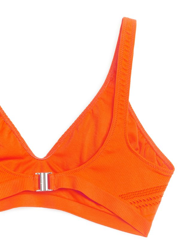 Arket Naadloze Bikinitop Oranje