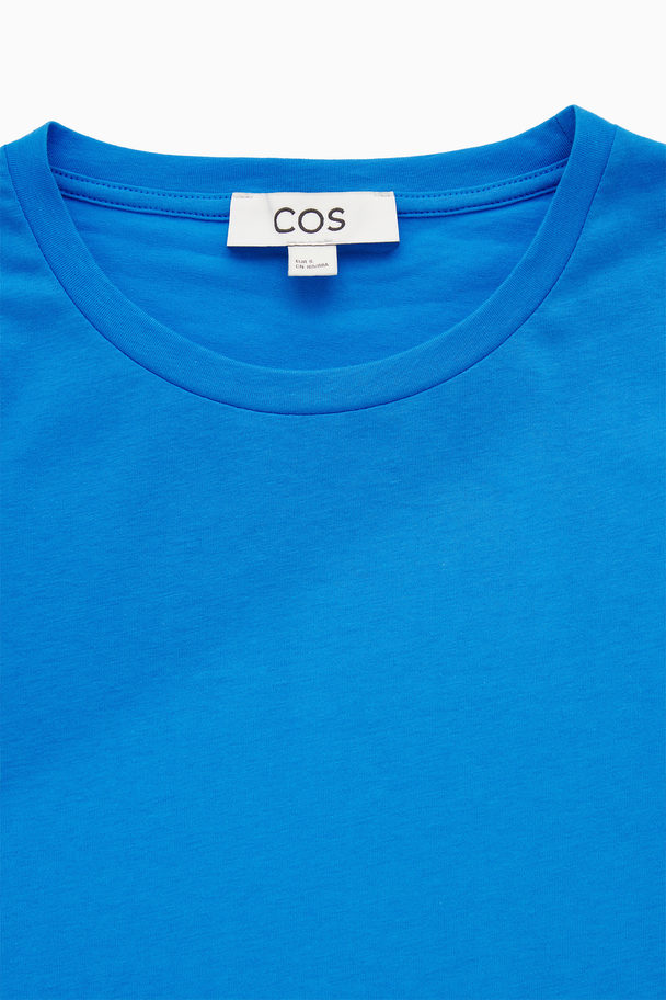 COS Slim-fit Long-sleeve Top Aqua Blue