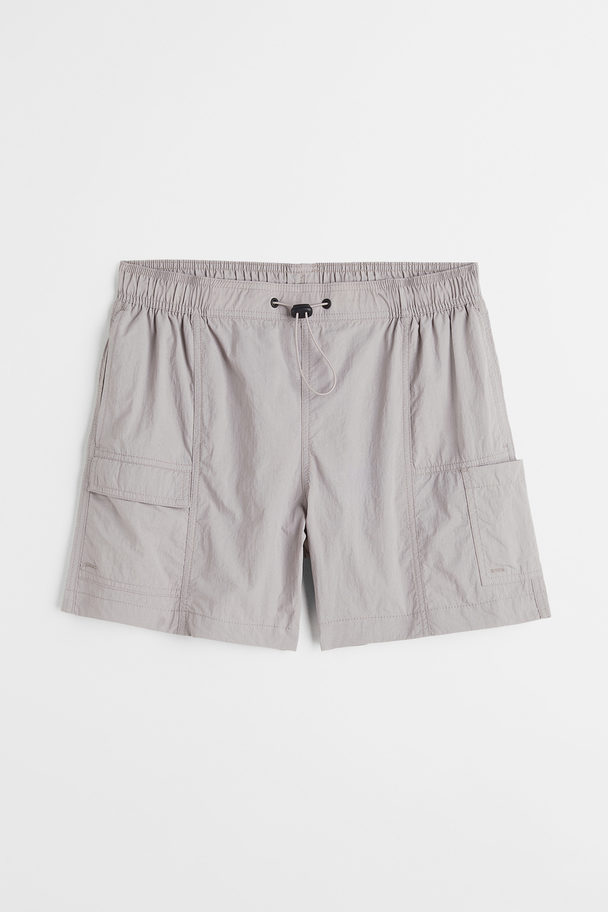 H&M Leg-pocket Swim Shorts Light Grey