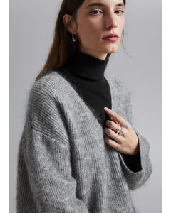 Relaxed Knit Jumper Grey