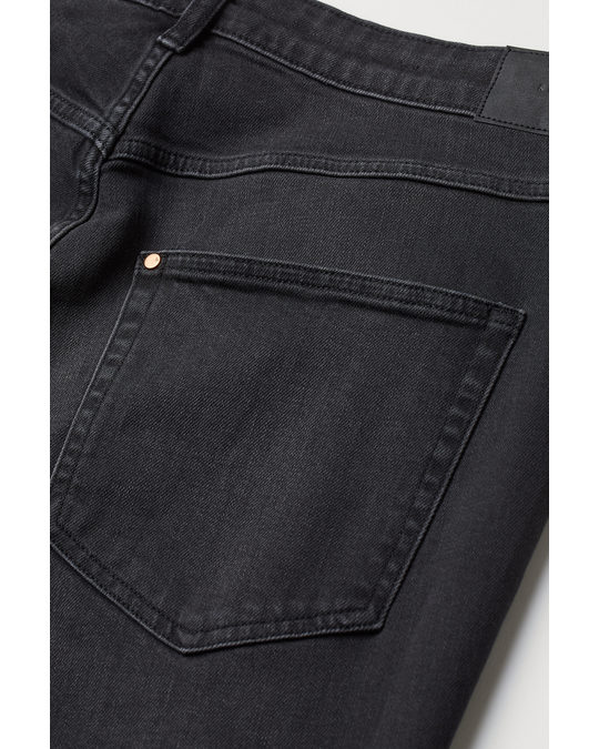 H&M H&m+ Vintage Slim Ankle Jeans Black/washed Out