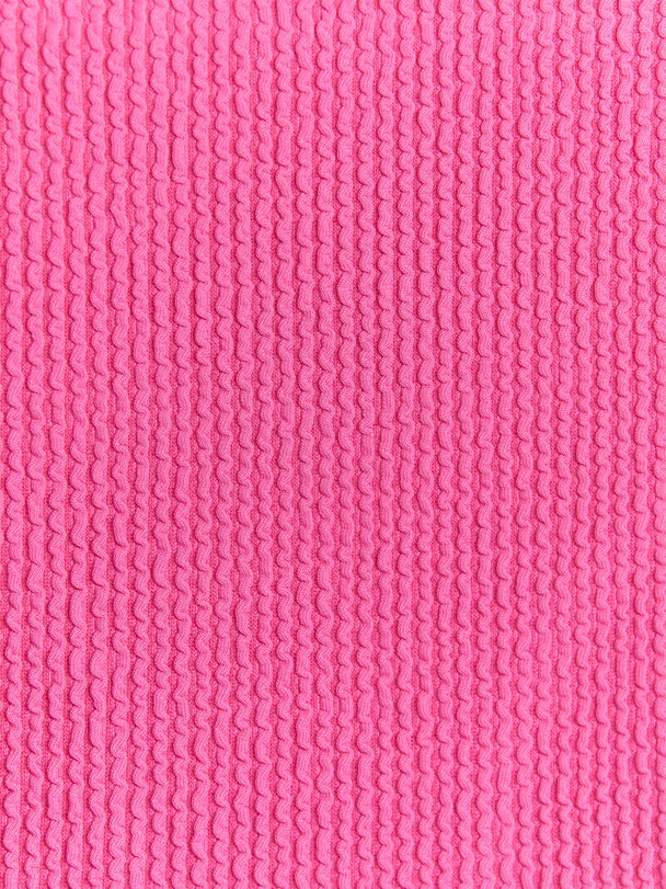 ARKET Seersucker Bikini Set Pink