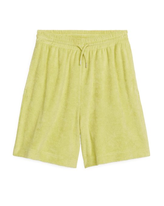 Arket Towelling Shorts Yellow