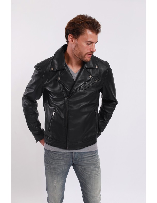 Lee Cooper Babylas Leather Biker Jacket