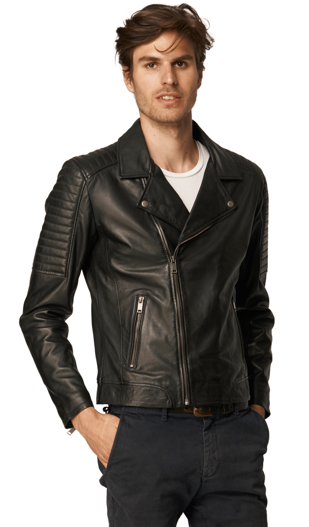 Lee Cooper Balain Leather Biker Jacket