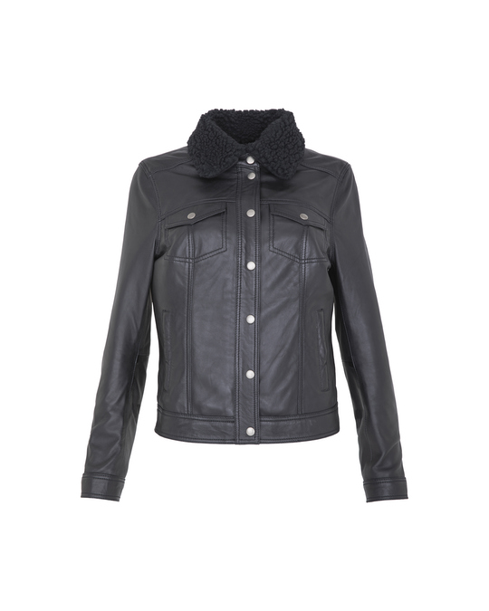 Lee Cooper Basma Leather Jacket