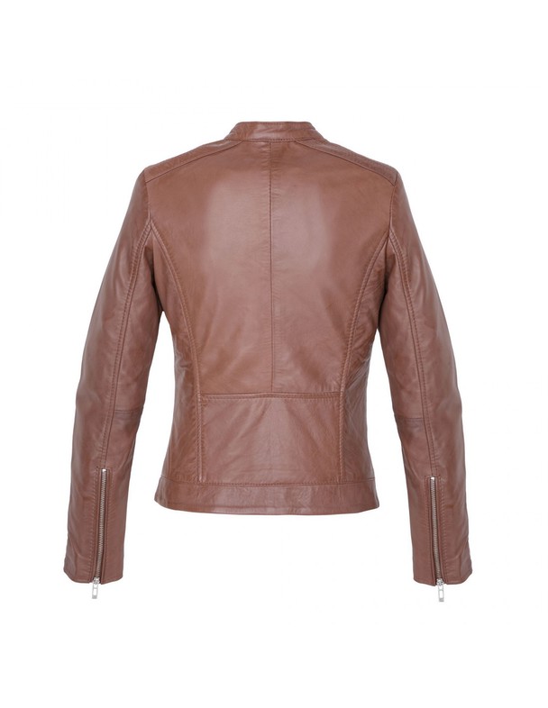 Lee Cooper Berthille Zipped Leather Jacket