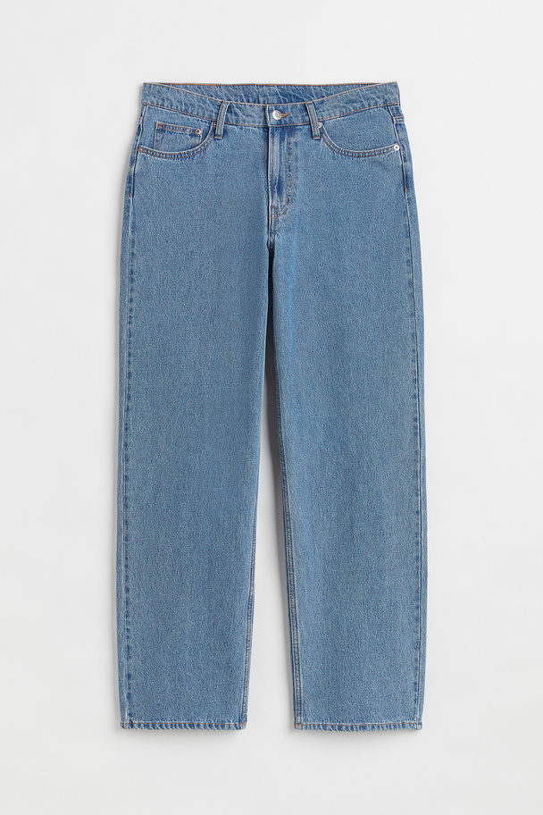 H&M 90s Baggy Low Jeans Denim Blue