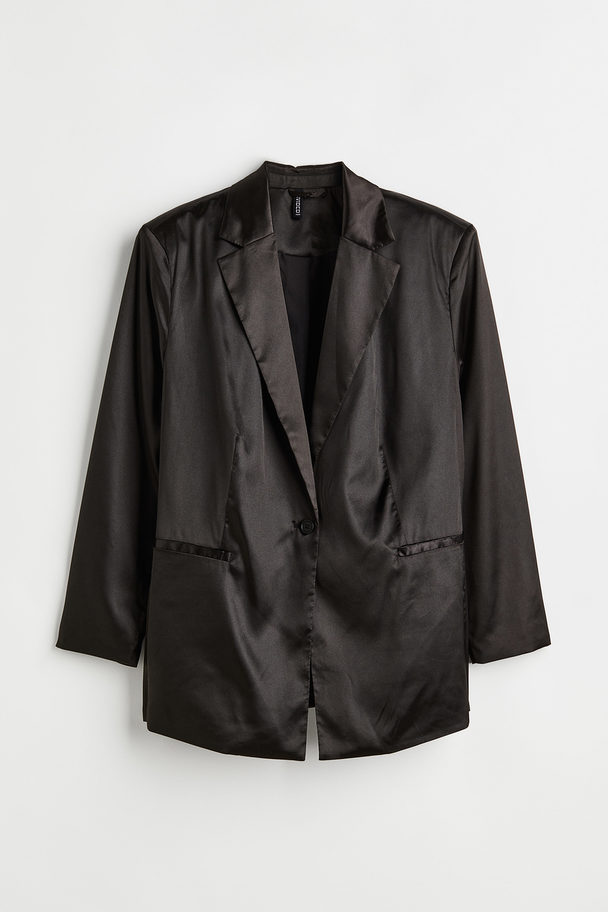 H&M H&m+ Oversized Jacket Black