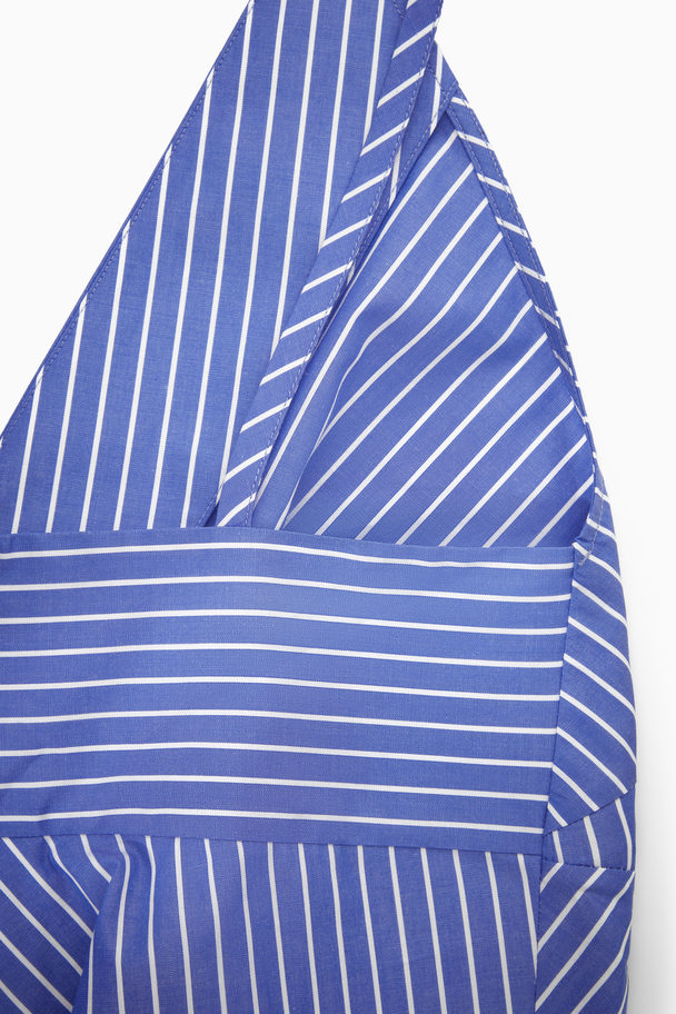 COS A-line Striped Cami Top Light Blue / White
