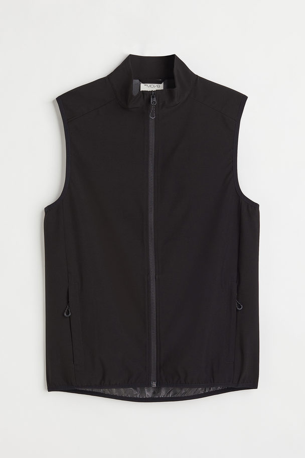 H&M Water-repellent Running Vest Black