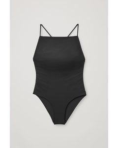 Square Neck Swimsuit Black