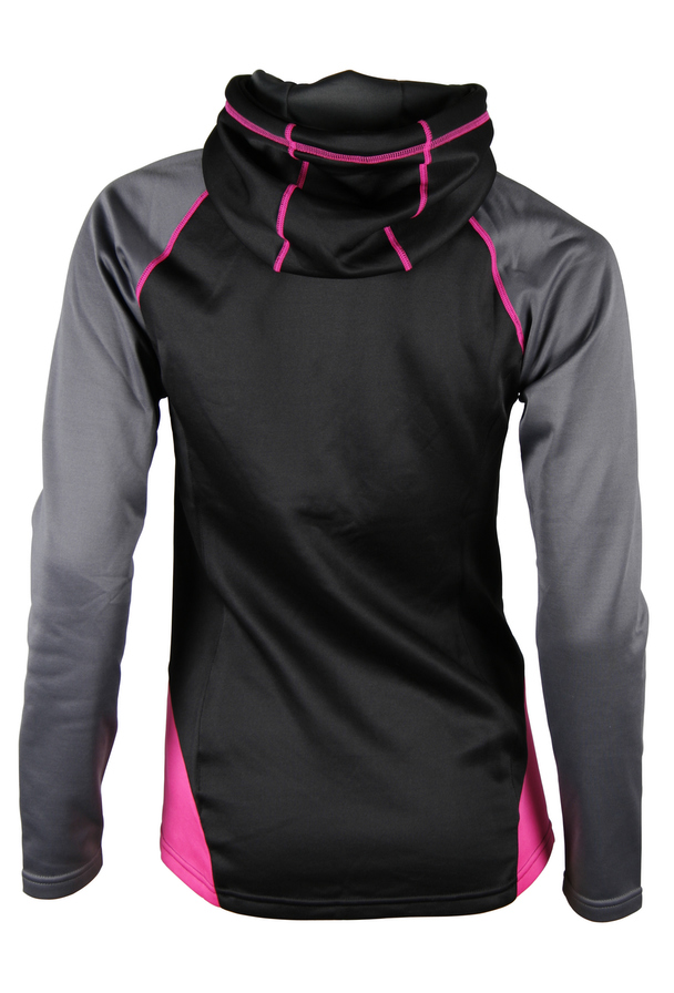 Bagheera Clima Hood Jacket Women Black/neon Pink