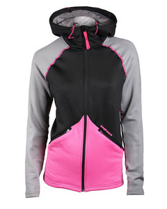 Clima Hood Jacket Women Black/neon Pink