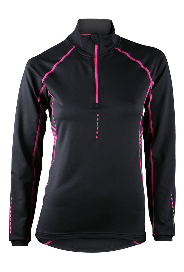 Bagheera Extreme Top Women Black/neon Pink