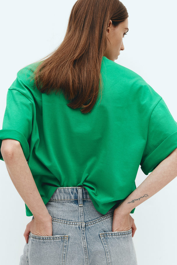 H&M Oversized T-shirt Green