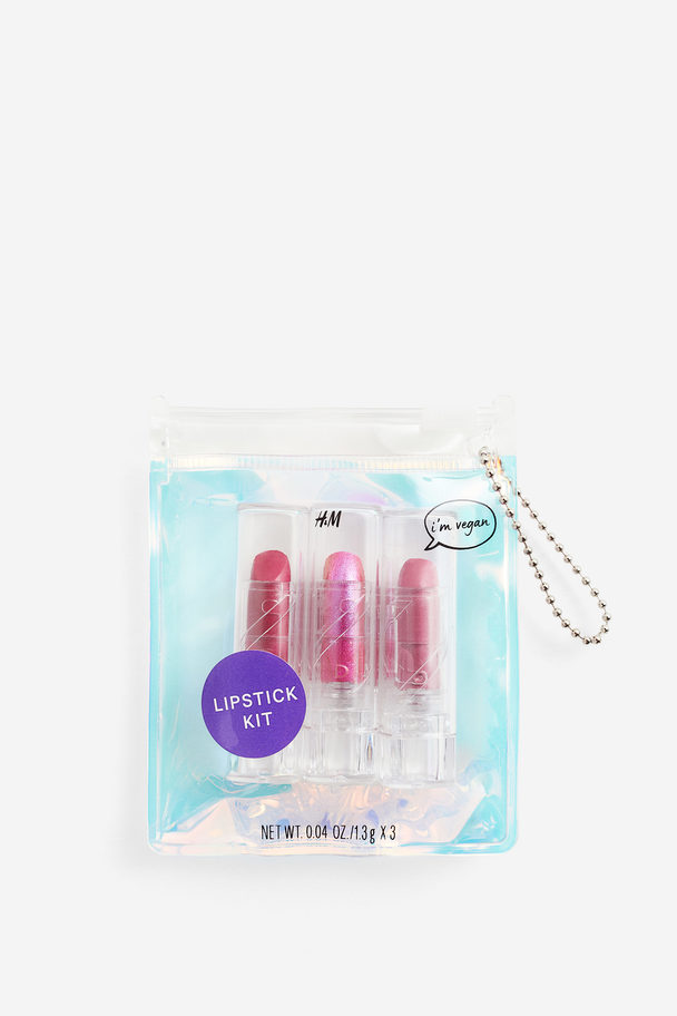 H&M 3er-Pack Mini-Lippenstifte Bright Kisses