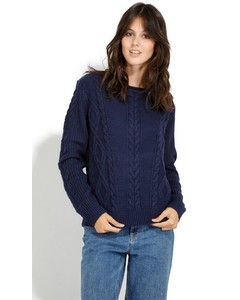 Sweater Rolled & Round Naval