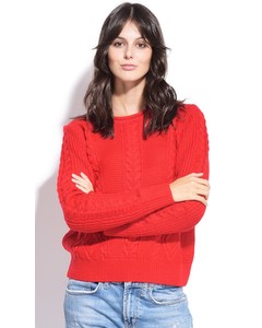 Sweater Rolled & Round Currant Red