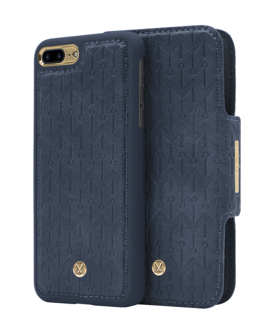 Marvêlle N305 Signature Magnetic Case & Wallet Oxford Blue  - Iphone 7/8 Plus  Oxford Blue