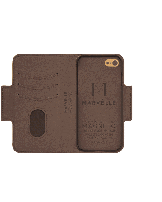 Marvêlle N305 Signature Magnetic Case & Wallet Oak Light Brown  - Iphone 6/6s/7/8  Oak Light Brown