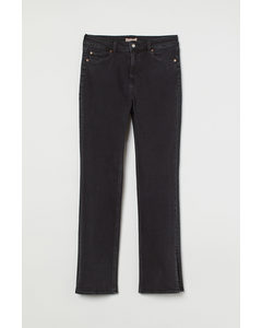 H&M+ Slim High Split Jeans Dunkelgrau