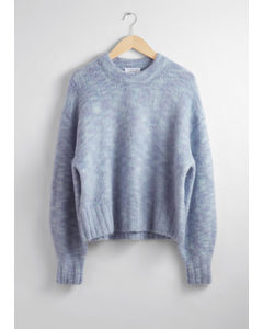 Oversized Knit Jumper Light Blue