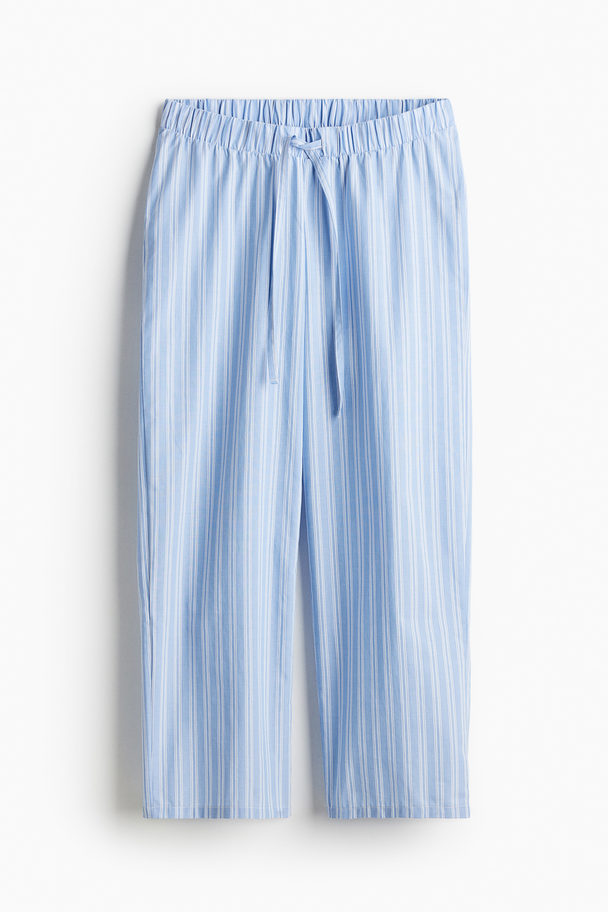 H&M MAMA Before &amp; After Pyjamahose Hellblau/Gestreift