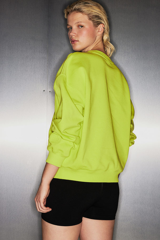 H&M Drymove™ Sports Sweatshirt Neon Green