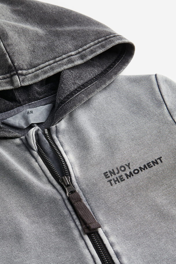 H&M Sweatshirt All-in-one Suit Grey/block-coloured