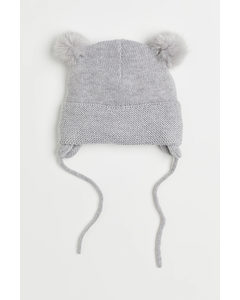Fleece-lined Hat Light Grey