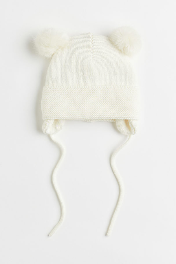 H&M Fleece-lined Hat Cream