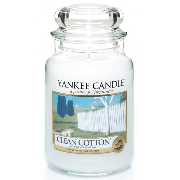 Yankee Candle Yankee Candle Classic Large Jar Clean Cotton Candle 623g
