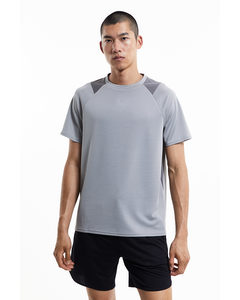 DryMove™ Sportshirt Grau/Blockfarben