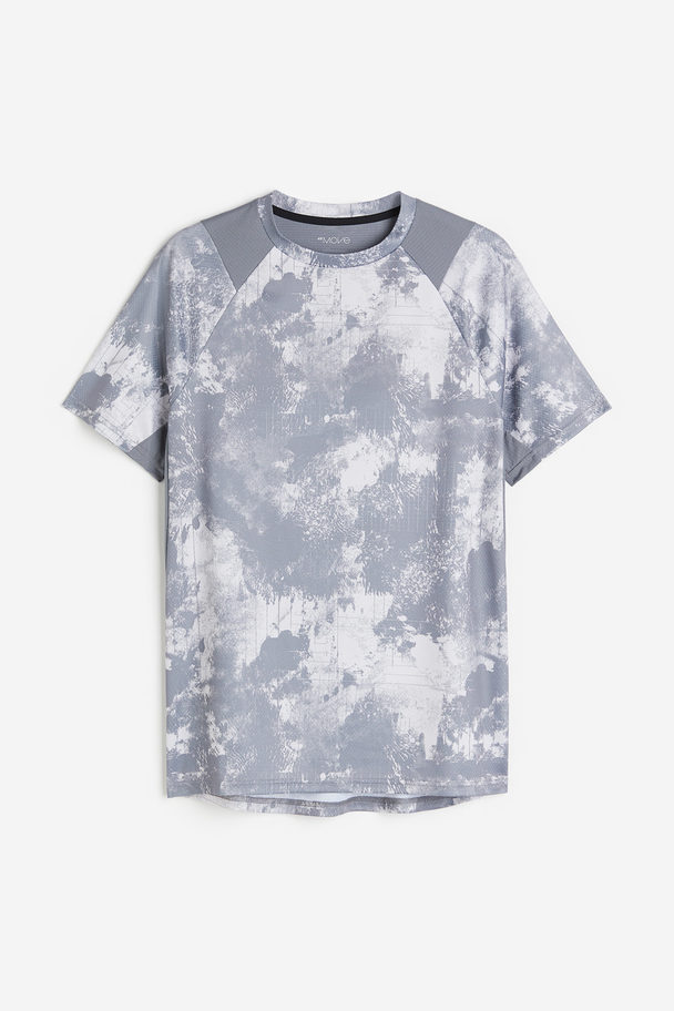 H&M Drymove™ Sports Top Grey/patterned