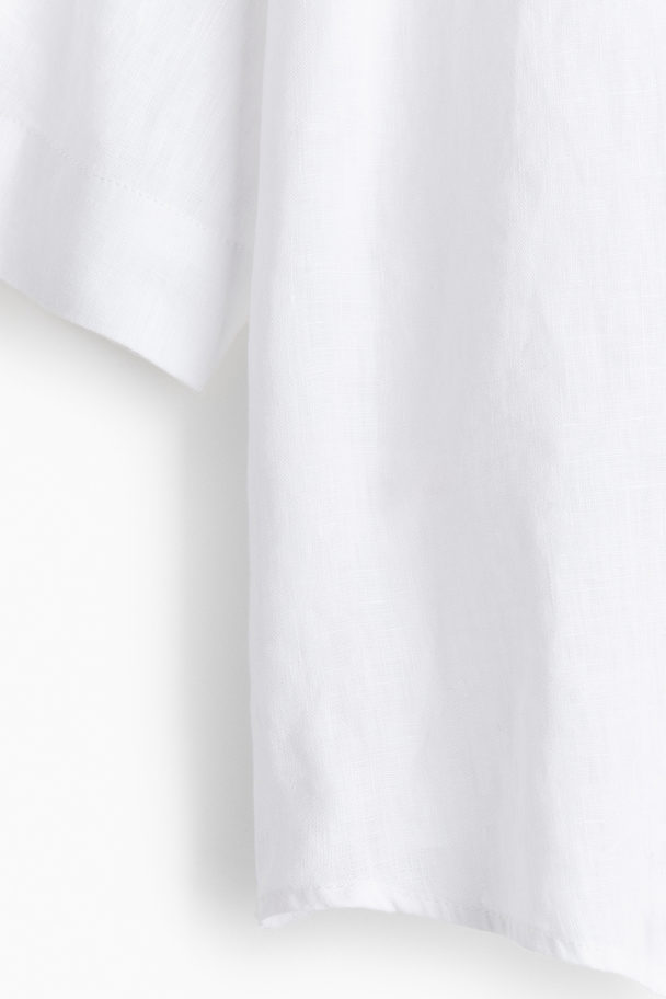 H&M Linen Shirt White