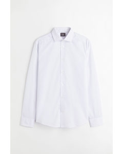Coolmax® Overhemd – Slim Fit Wit