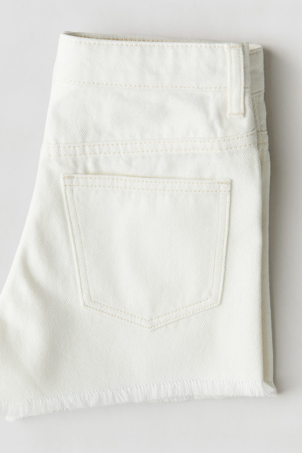 H&M Shorts I Denim Hvid