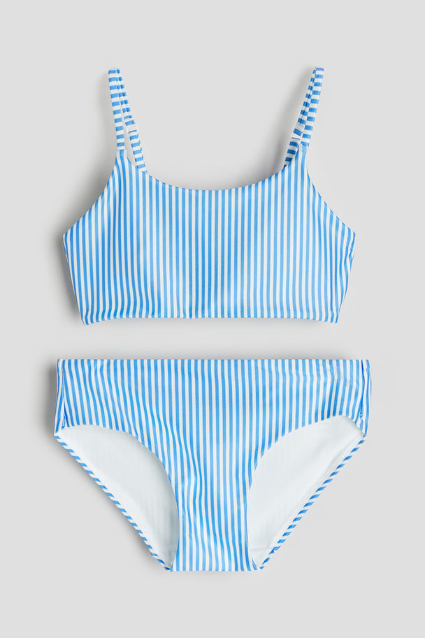 H&M Bikini Blauw/gestreept