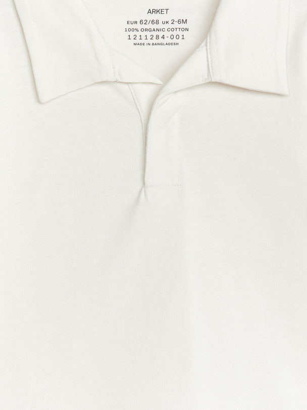ARKET Poloshirt aus Baumwolle Weiß
