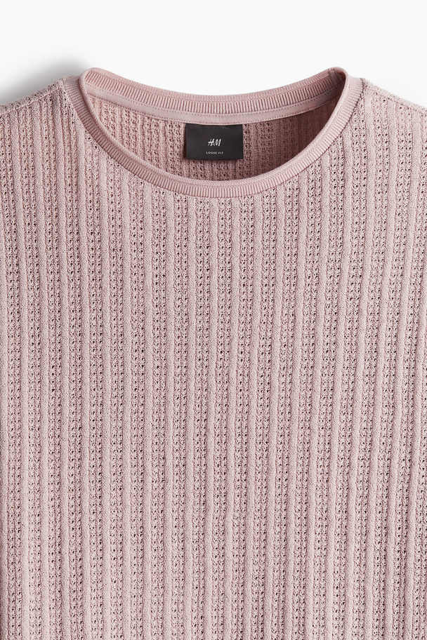 H&M Loose Fit T-shirt Pink