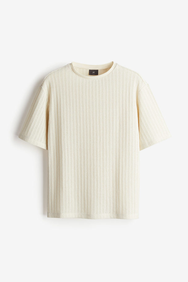 H&M T-Shirt in Loose Fit Hellbeige